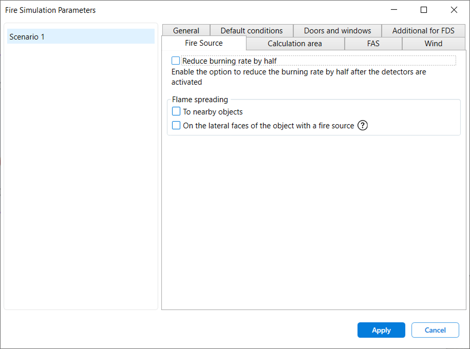 Fire Source Parameters