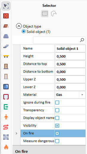 Fire Sources Settings