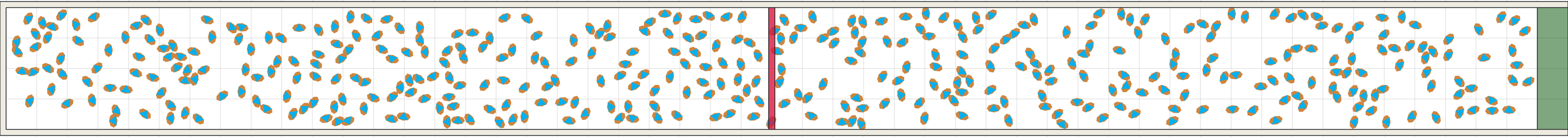 (e) Flow density 0,20 m²⁄m²
