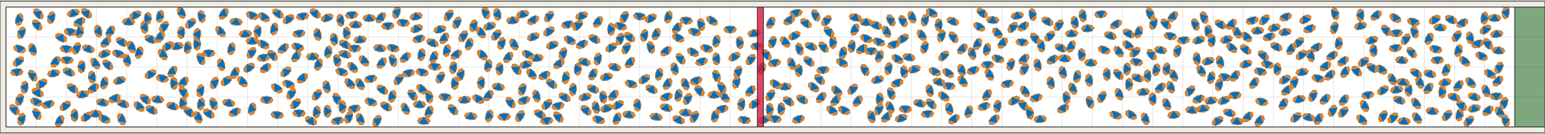 (h) Flow density 0,35 m²⁄m²