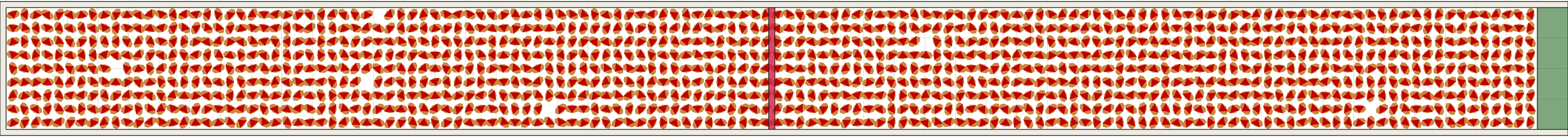(l) Flow density 0,6 m²⁄m²