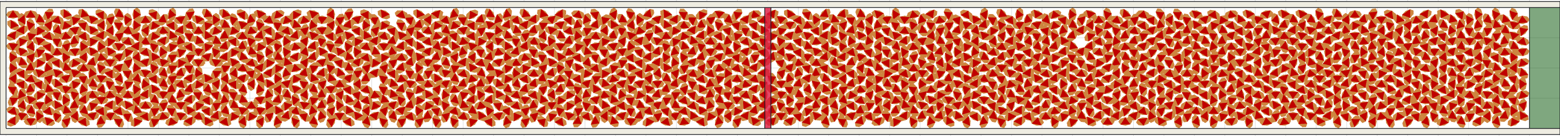 (o) Flow density 0,9 m²⁄m²