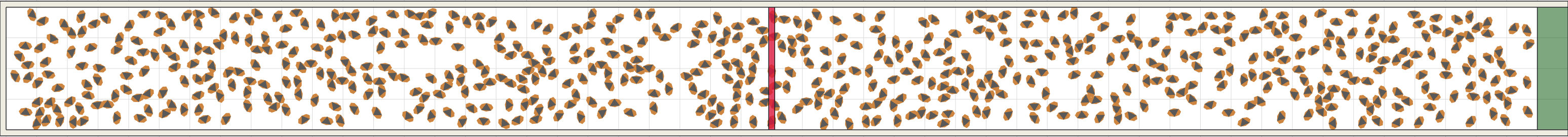 (g) Flow density 0,3 m²⁄m²