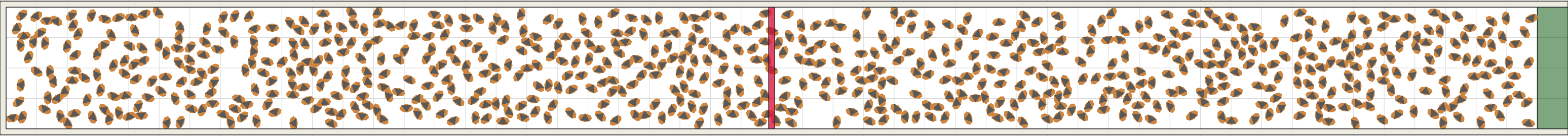 (h) Flow density 0,35 m²⁄m²