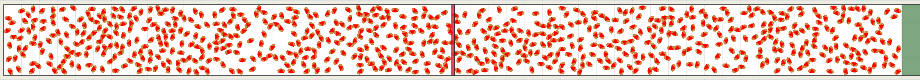 (h) Flow density 0,35 m²⁄m²