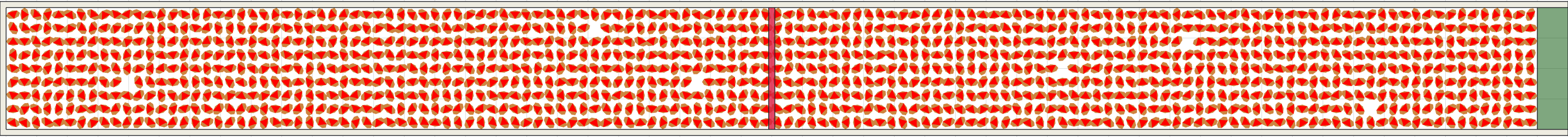 (l) Flow density 0,6 m²⁄m²