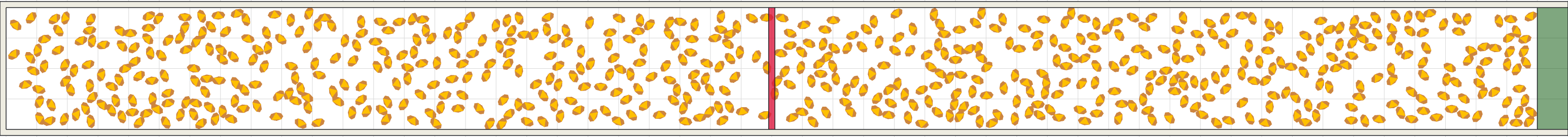 (g) Flow density 0,3 m²⁄m²