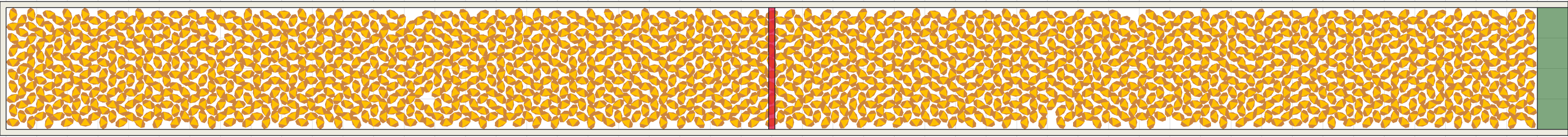(n) Flow density 0,8 m²⁄m²