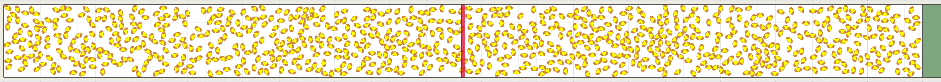 (i) Flow density 0,4 m²⁄m²