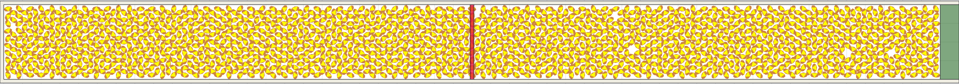 (n) Flow density 0,8 m²⁄m²