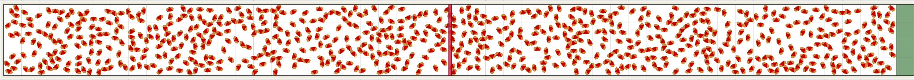 (h) Flow density 0,35 m²⁄m²