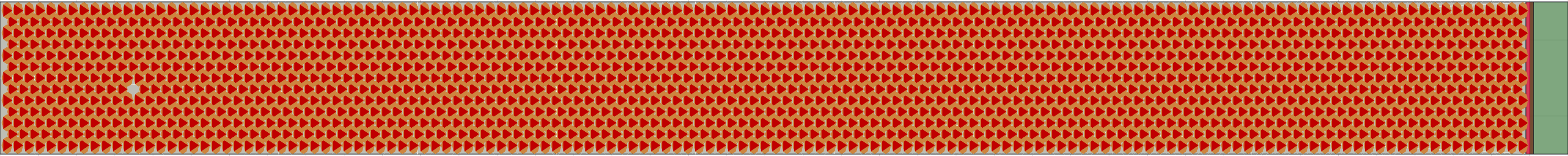 (o) Flow density 0,9 m²⁄m²