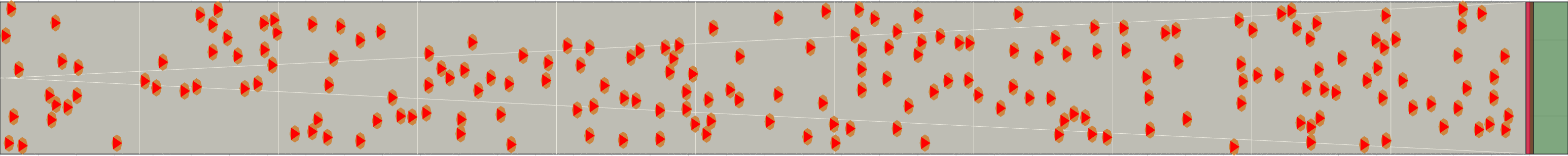 (c) Flow density 0,1 m²⁄m²