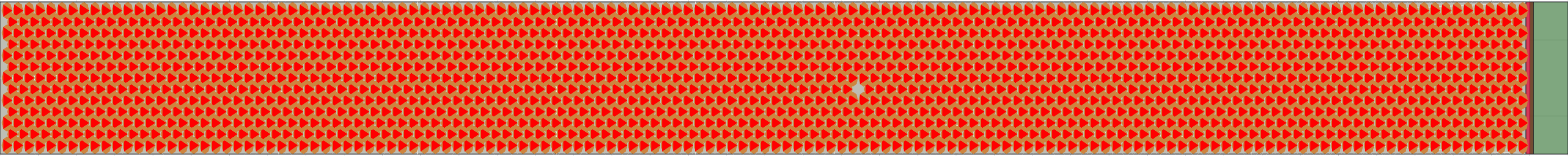 (o) Flow density 0,9 m²⁄m²