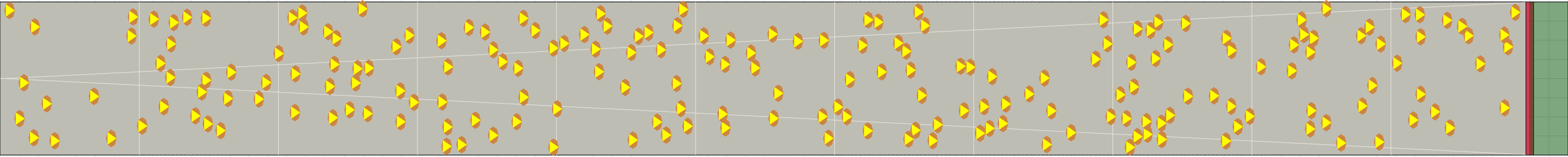 (c) Flow density 0,1 m²⁄m²