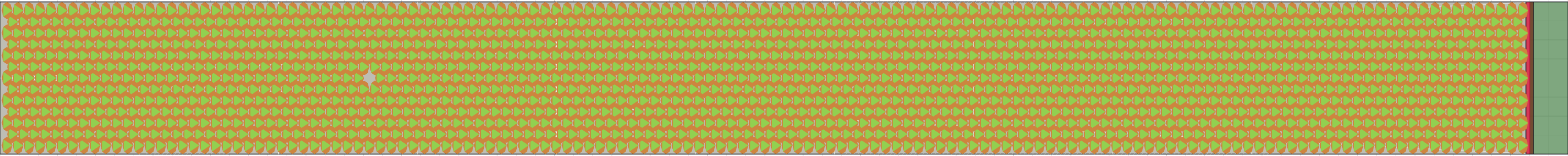 (o) Flow density 0,9 m²⁄m²