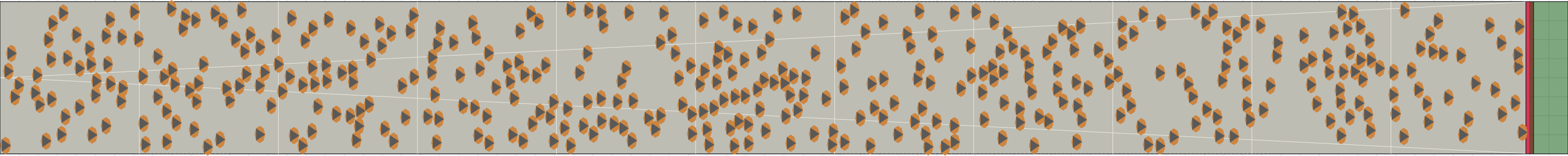 (e) Flow density 0,20 m²⁄m²
