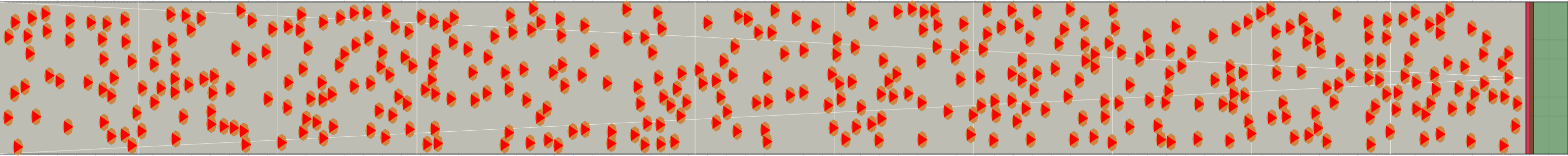 (e) Flow density 0,20 m²⁄m²