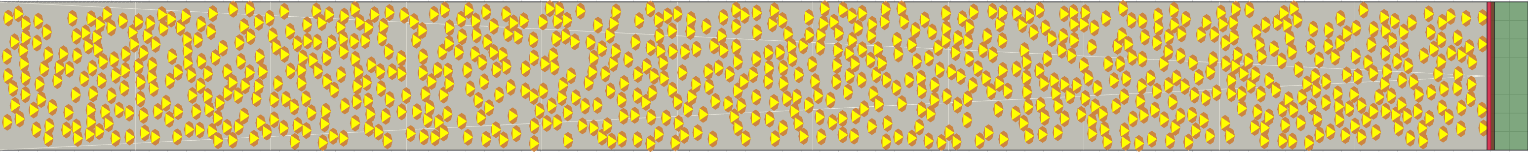 (i) Flow density 0,4 m²⁄m²