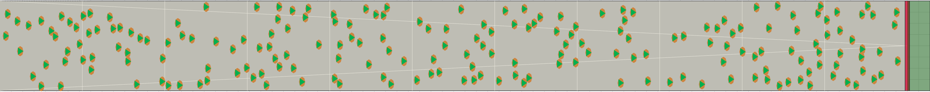 (c) Flow density 0,1 m²⁄m²