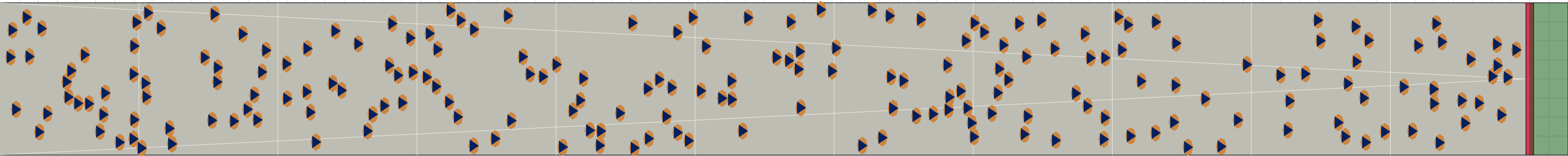 (c) Flow density 0,1 m²⁄m²