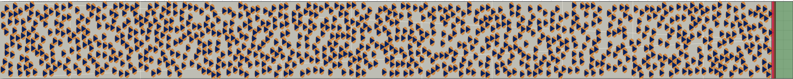(j) Flow density 0,45 m²⁄m²