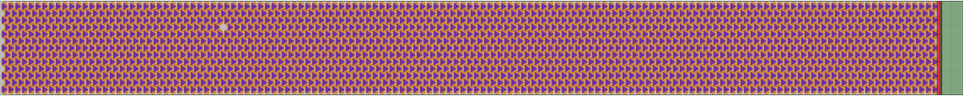 (o) Flow density 0,9 m²⁄m²