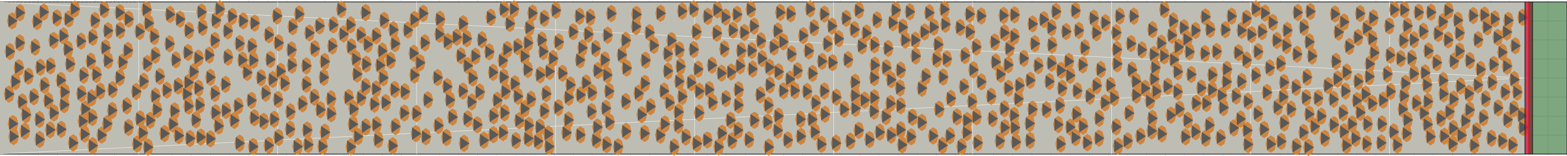 (i) Flow density 0,4 m²⁄m²