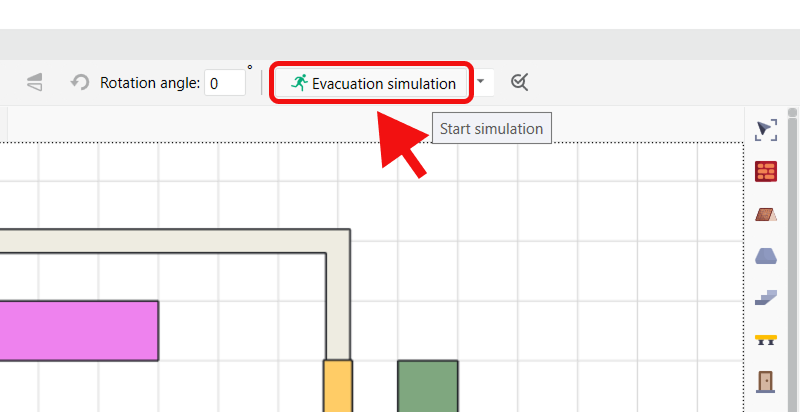 Running an evacuation simulation